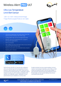 Thumbnail of document Data Sheet - WA-PRO-ULT Ultra Low Temperature Limit Alert Sensor